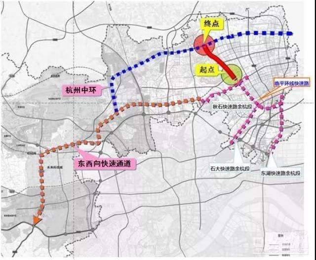 塘栖即将建设新高架,与规划杭州中环相接,而临平三路一环快速路网据说