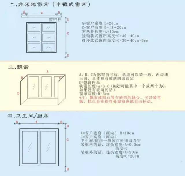 窗帘用量的计算