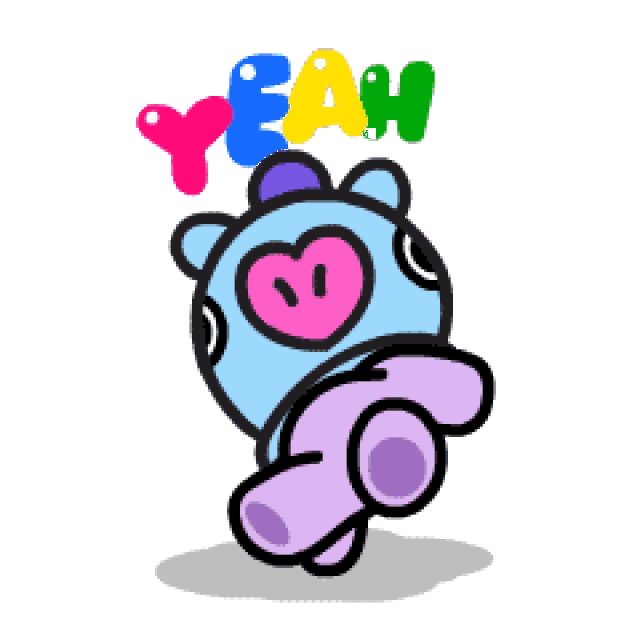 宇宙明星bt21表情包来袭,请收下酷炫的我们!