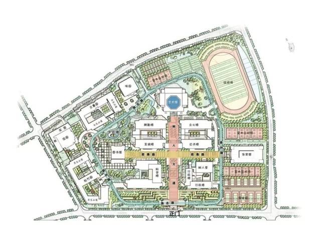 03 住宿情况 可走读可住读 手绘地图(来自重庆八中官微) 八中新校区