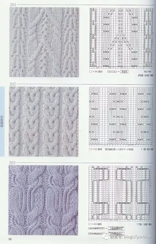 【棒针图解】志田棒针花样编织250例