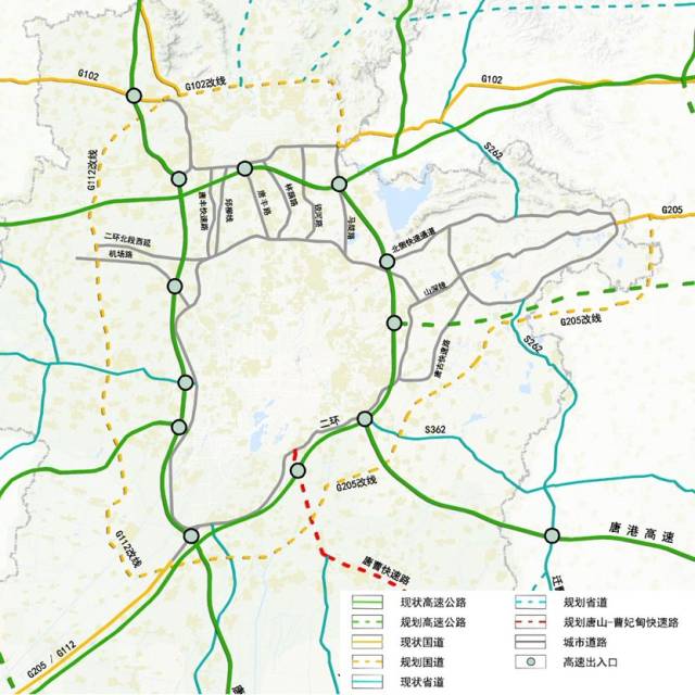 唐山规划16条快速路,在主城区及周边形成"内环""二环"