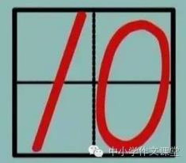田字格里写字的标准格式!