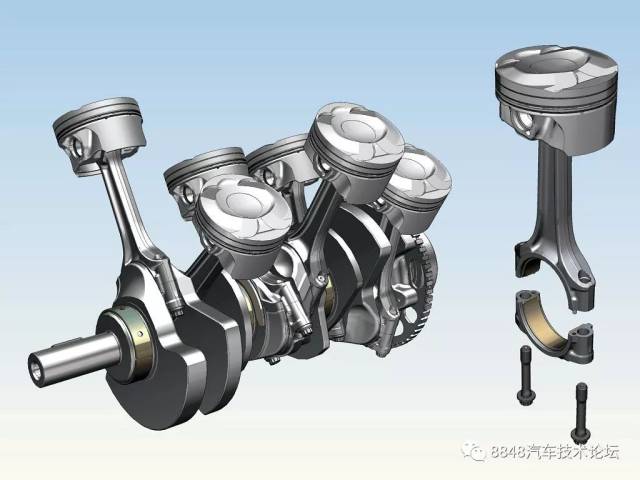 玛莎拉蒂3.0v6双涡轮增压发动机机械结构(三)