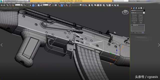 3dmax高精度ak-47从建模到渲染后期全流程制作教程高清视频