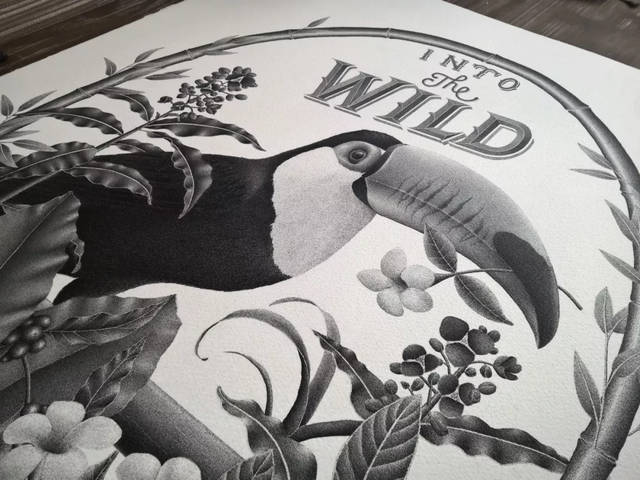 绘画|黑白 点点