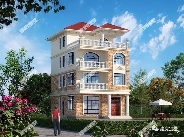 八栋一屋能住多户的别墅户型,第四栋新中式风格,越看越喜欢
