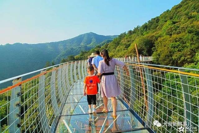 小伙伴不用去张家界 大余丫山的玻璃栈道享受快感!