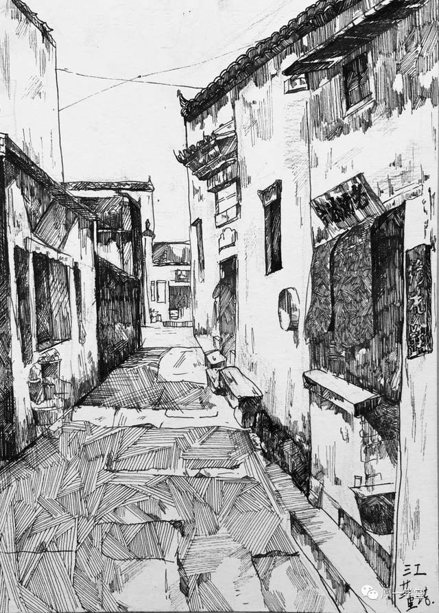 厚一作品丨2019届第二批下乡写生速写作品
