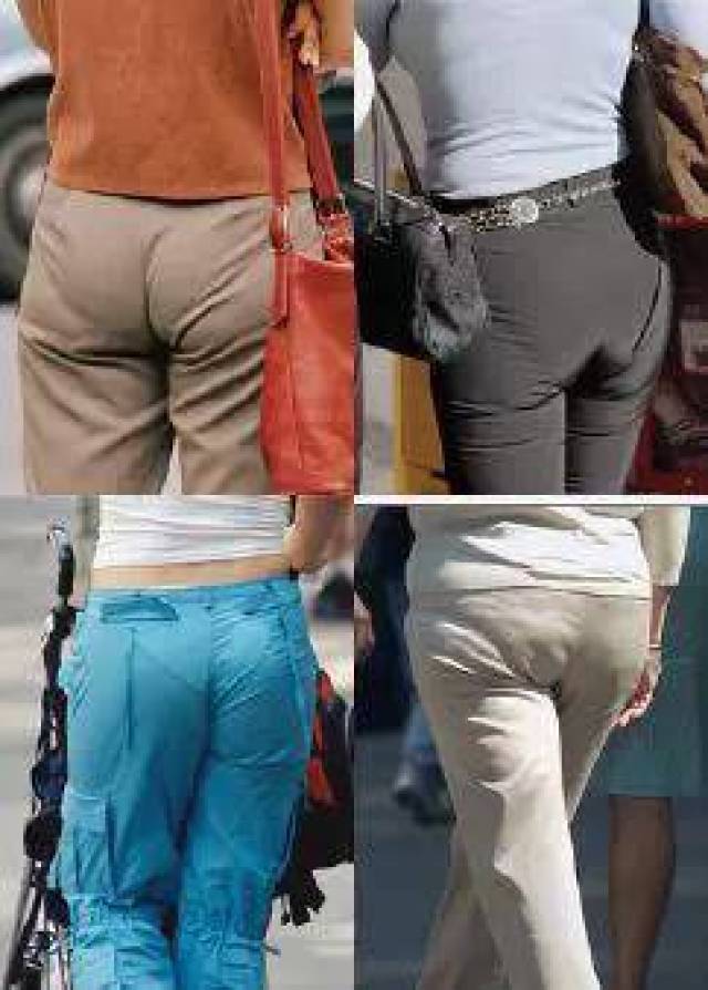 低腰裤很性感,但短裤或丁字内裤却在裤腰上探头探脑,很不雅观.