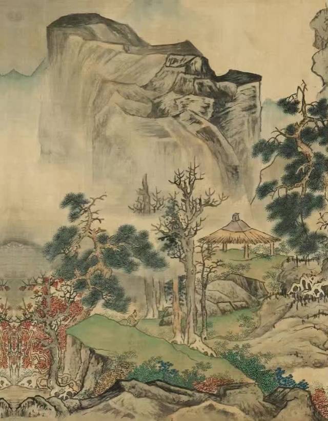 我们从蓝瑛的山水画中可看出他高超的模仿能力和与众不同的艺术语言.