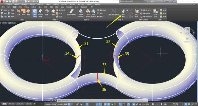 【cad三维建模教程】曲面建模教程之双环【附视频】
