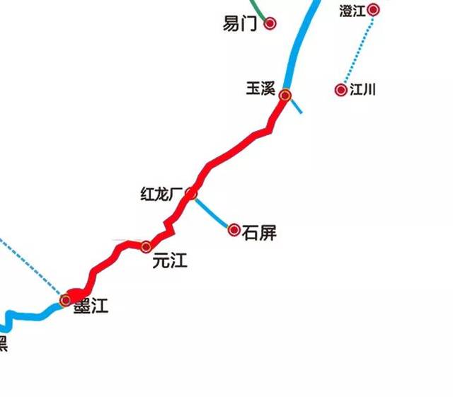 玉元高速峨山—化念路段,扬武—红龙厂路段,元磨高速元江—南溪路段