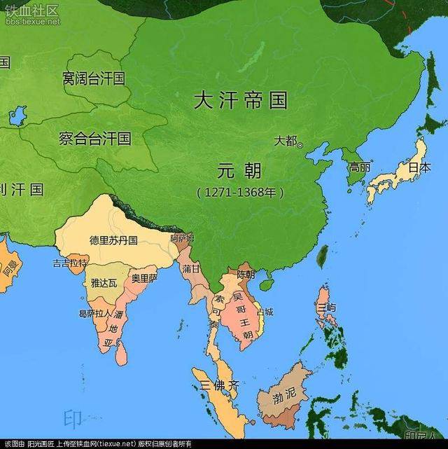 元朝地图