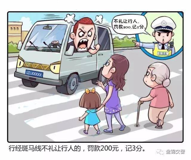 这些盘锦人开车时未礼让行人,有你车牌号吗(4)