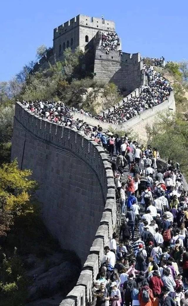 国庆假期过半,来看看各大景区的人流量