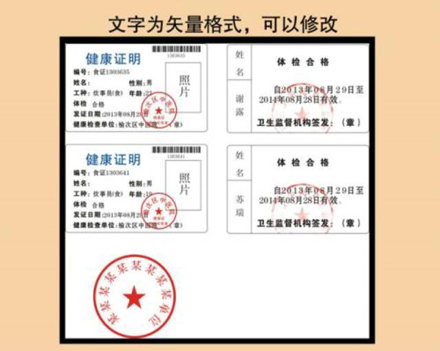 店内所有工作人员都需办理健康证,确保销售食品不会引人污染.