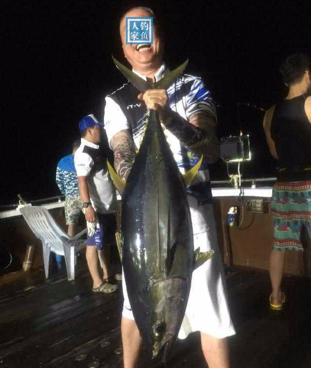 深海游钓,钓获一条30斤的巨型大海狼鱼,还收获黄鳍金枪鱼和鲨鱼