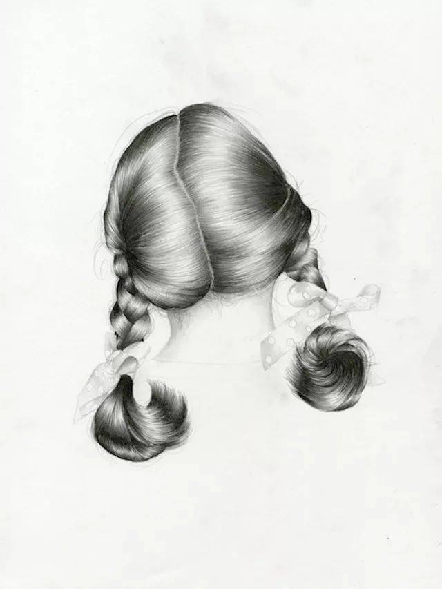 肖像的背后:nettie wakefield各种发型素描画欣赏