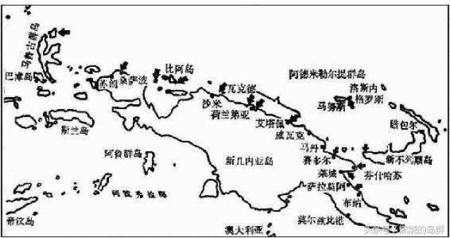 图19 日军在新几内亚的主要防守基地韦瓦克和荷兰迪亚