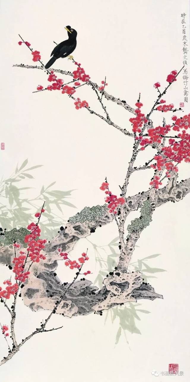 这一组非常漂亮,养眼的工笔花鸟,出自70多岁的女画家龚文桢之手,全是