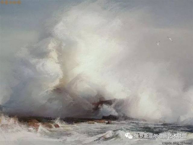 旅美中国画家李若油画作品欣赏