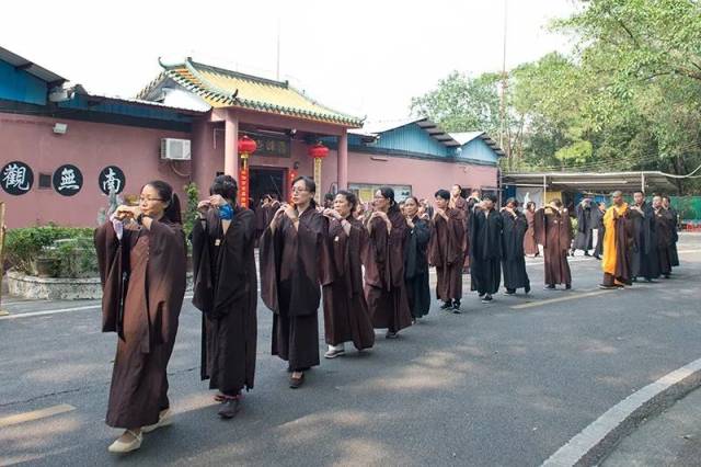 江门雪峰寺大悲法会圆满,明生大和尚领众共修