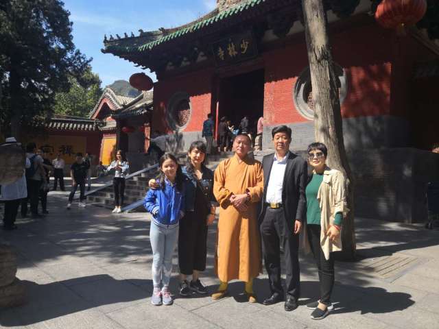 少林寺释延明法师会见原河南省军区副司令员王太顺将军