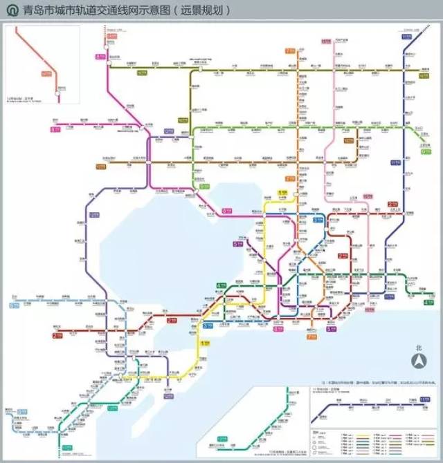 青岛地铁规划图(仅供参考) 未来青岛的轨道交通 一定会越来越便捷 让
