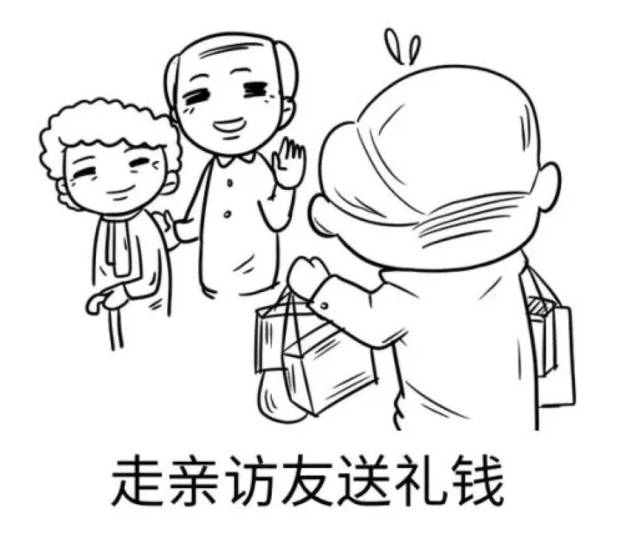 "走亲访友的礼品钱"