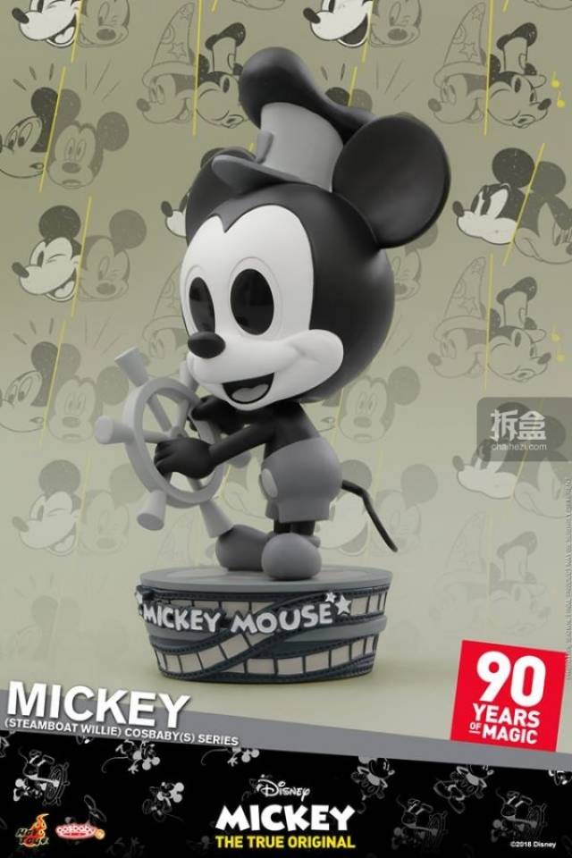 hottoys 米奇90周年 mickey米老鼠 cosbaby q版公仔