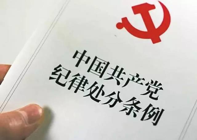 《中国共产党纪律处分条例》