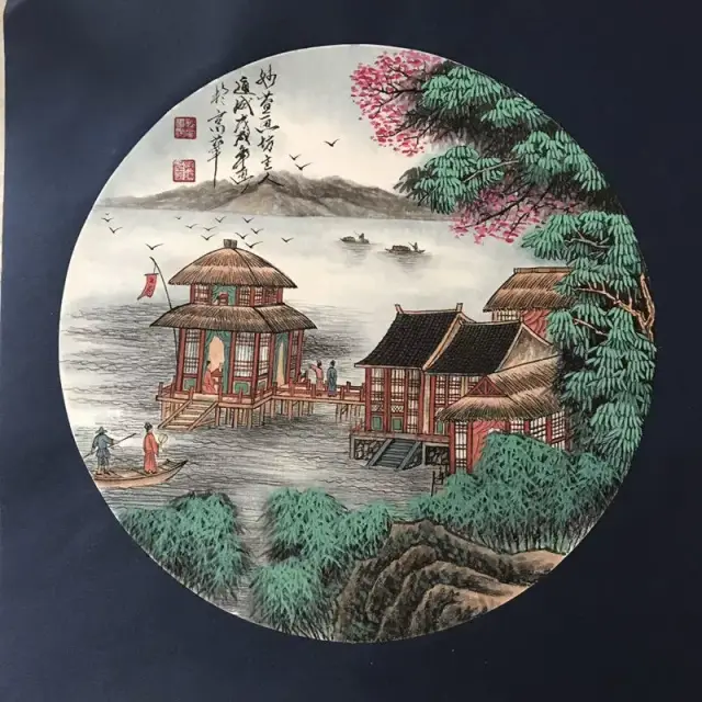 国画名家孙通成用画来诠释秋与枫叶之歌,展现