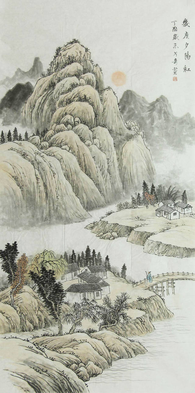 张月奇山水画作品赏析:清新雅致,画面极具古典美韵