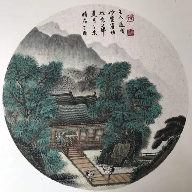 国画名家孙通成用画来诠释秋与枫叶之歌,展现