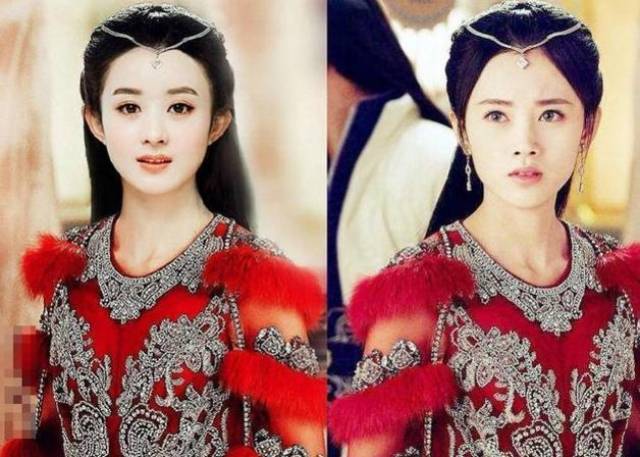 女星同样造型:赵丽颖鞠婧祎杨幂佟丽娅唐艺昕,颜值差距一目了然