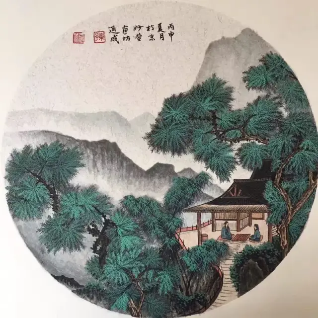 国画名家孙通成用画来诠释秋与枫叶之歌,展现