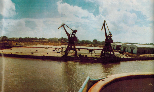 老照片 80年代的广西防城港 一座新兴的港口