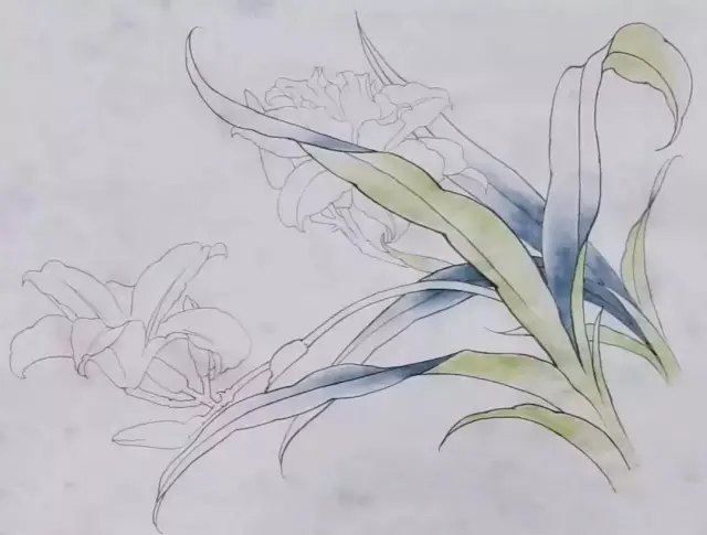 萱草别名"金针""黄花菜",属百合科,花冠呈喇叭形,花瓣六出深裂,花色