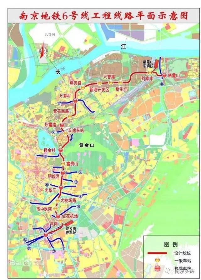 规划中6号线和9号线将在丹霞路交汇,与南京星河world无缝对接.