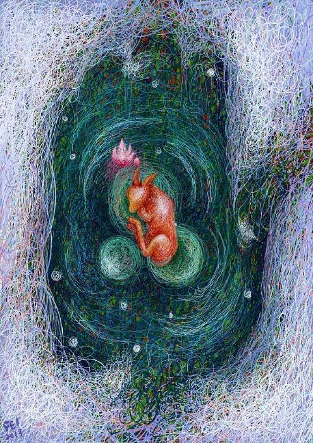 插画师王云飞feii-非主流"线圈插画师