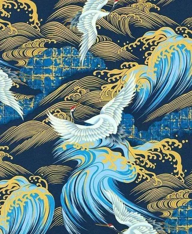 鹤纹纹样 | 独带光环,自具仙气