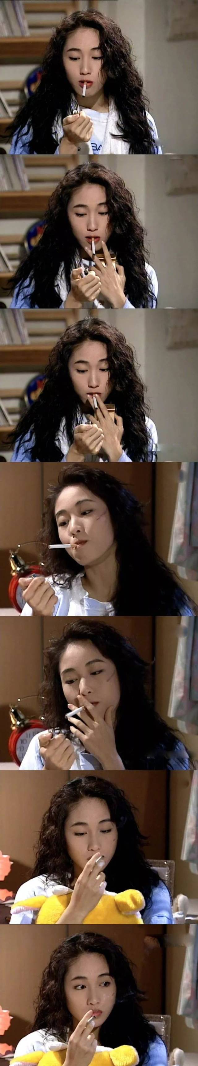93年港剧《天伦》中的甜美可人的黎姿～～梨涡太美