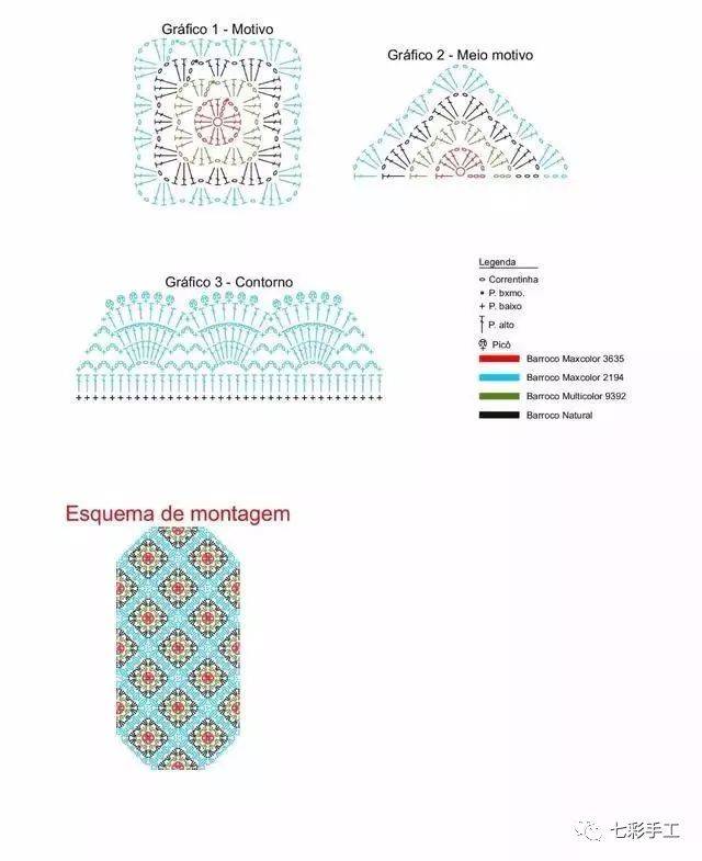 编织| 手工钩织地毯教程图解 钩针地垫大全 让你的家