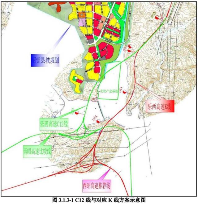 乐山至西昌高速公路(乐西高速)马边县经雷波县至昭觉县推荐路线