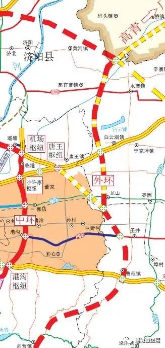 其中绕城高速二环东环段正在加速建设,2020年通车,其余均已启动前期