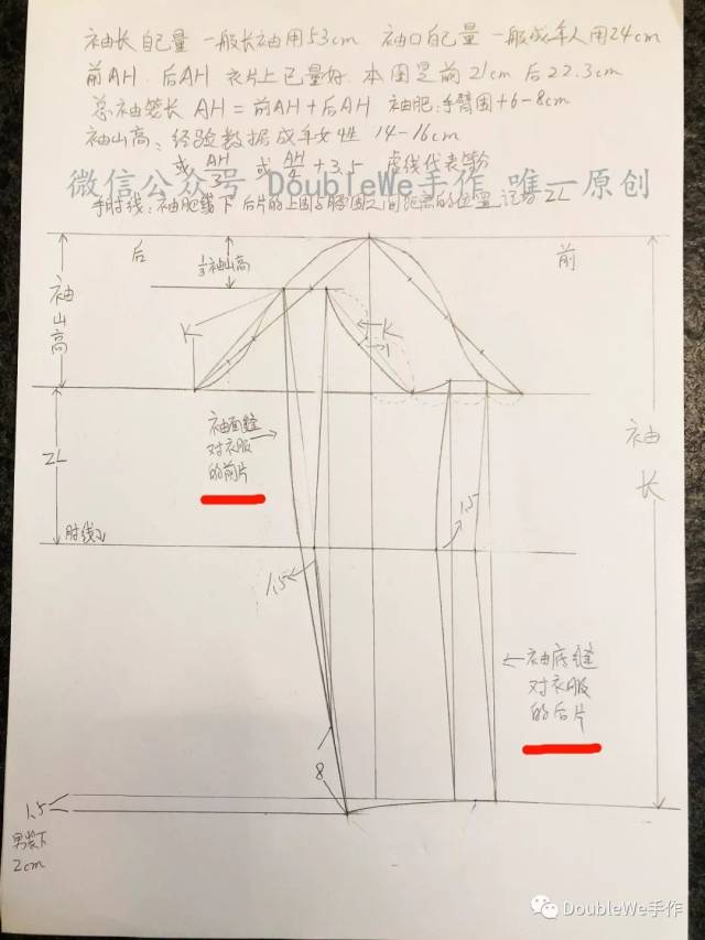 旗袍系列教程 | 袖子和领子制图