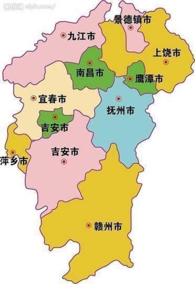 江西地理位置优越,周边有广东,浙江福建等经济大省,连接长江三角洲