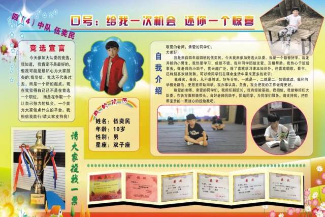 马尾实验小学2018-2019学年大队委候选人风采展示