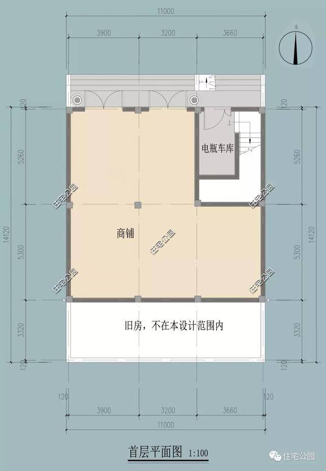 农村临街建房有商铺才实用,6套带门面别墅户型设计,大